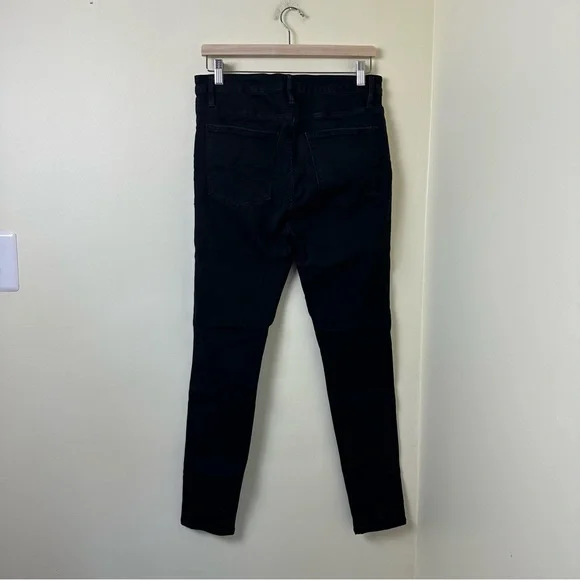 FRAME Le One Skinny High-Waisted Jeans in Larsen Black Wash SZ 2 (SIZES 29-34) - Picture 11 of 13